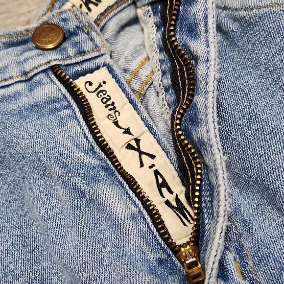 RARE!! Vintage 90's X-AM Brand High Rise Tapered Leg "Mom" Fit Light Wash Jeans - Picture 9 of 15